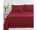 LINENOVA 1200TC Ultra-Soft & Breathable Microfibre Bed Sheet Set - Burgundy