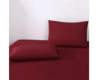 LINENOVA 1200TC Ultra-Soft & Breathable Microfibre Bed Sheet Set - Burgundy