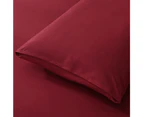 LINENOVA 1200TC Ultra-Soft & Breathable Microfibre Bed Sheet Set - Burgundy