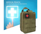 First Aid Kit Bag Tactical Emergency Bag Medical Bag - Army green