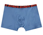 Bonds Boys' Sport Trunks 3-Pack - Black/Blue/Orange
