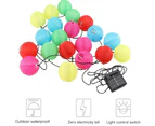 20/10 LED Lantern String Lights For Indoor Outdoor Bedroom Wedding Party Garden Christmas-multicolor
