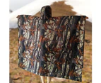 3 in 1 Outdoor Waterproof Leaf Camouflage Travel Backpack Raincoat Tent Camp Mat-Leaf Camouflage