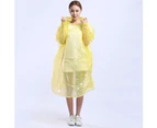 5Pcs Unisex Disposable Waterproof Hooded Outdoor Hiking Riding Raincoat Poncho-White