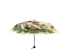Fashion Cute Cartoon Cat Fox 3 Folding Thickening Anti UV Parasol Umbrella Gift-1#