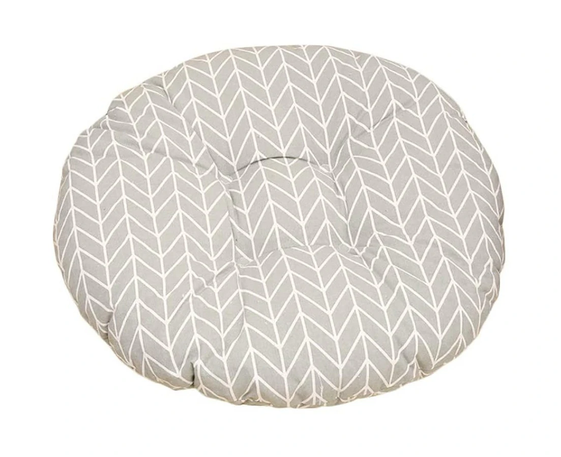 Seat Cushion Anti-Slip Soft Round Stool Cushion Chair Pad Grey，Comfortable round chair cushion for the office about 40 * 40 * 5cm