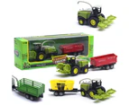 1/55 Diecast Farm Truck Tractor Friction Car Model Kids Educational Toy Gift