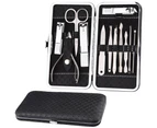 12pcs Nail Clippers Set Stainless Nail Clippers Kit Cuticle Grooming Case