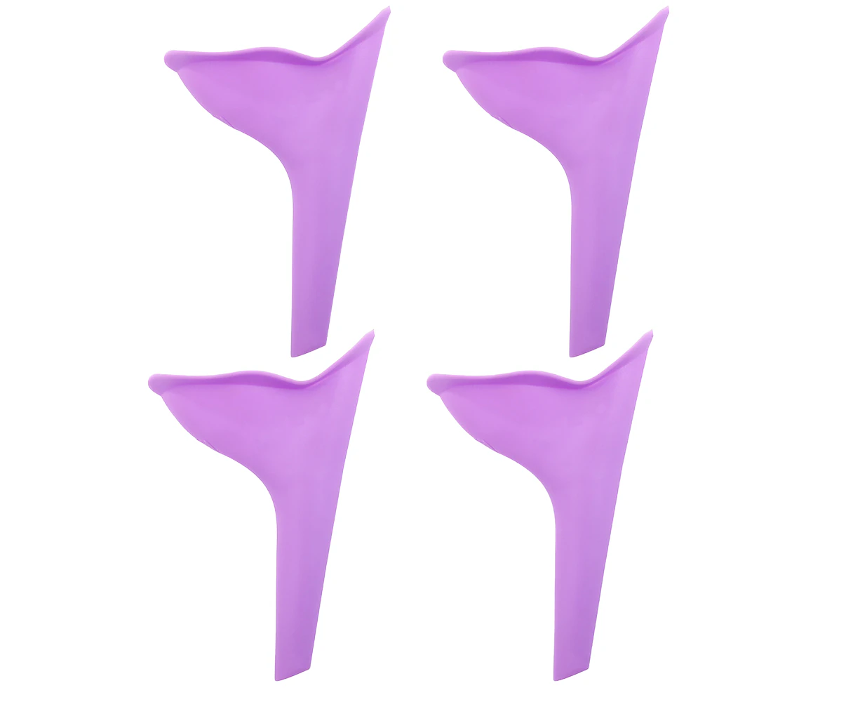 4 PCS Female Urination Device Urinal for Women Female Urinal Pee Funnel Womens Urinal for Girls Pee Standing with Carry Bag - Purple