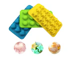 Gummy Bear/Chocolate Mold Set of 3 Silicone, Silicone Candy Candy Molds - Heart, Star and Shell Shapes for Kids