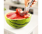 Stainless Steel Watermelon Slicer Cutter, Slice, Grip and Cube, All Purpose Watermelon Slicer