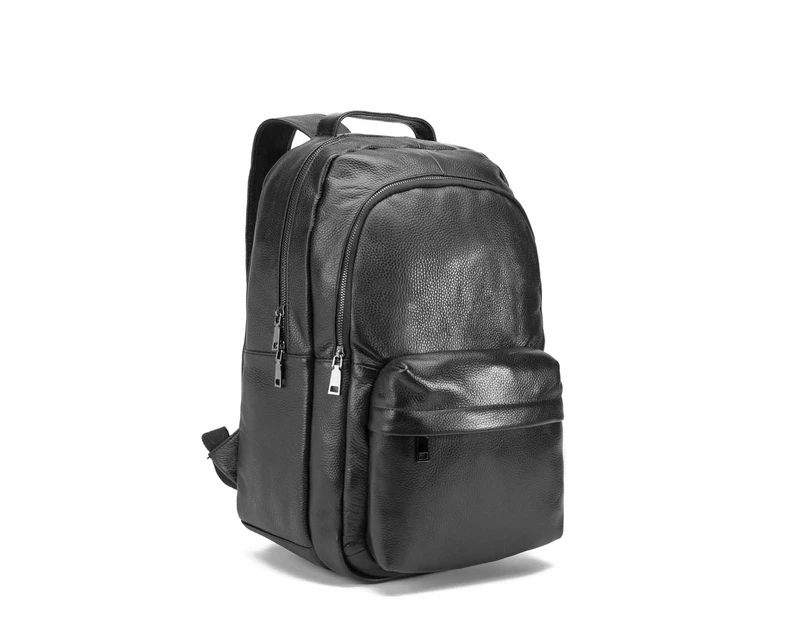 Men Original Leather Design Casual Travel Bag Male Fashion Backpack Daypack College Student School Book 17&quot; Laptop Bag BB335 - 335