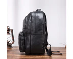 Men Original Leather Design Casual Travel Bag Male Fashion Backpack Daypack College Student School Book 17&quot; Laptop Bag BB335 - 332