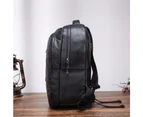 Men Quality Leather Design Casual Travel Bag Male Fashion Backpack Daypack College Student School Book 17&quot; Laptop Bag BB340 - 331