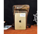 Soft Real Leather Men Design Female 8&quot; Tablet Messenger Bag Multifunction Travel Fanny Waist Belt Pack Drop Leg Bag Male 3112 - Green
