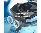 2.4GHz 4CH RC Remote Control Motorboat Racing Boat 1/47 Speedboat Kids Toy Silver Blue