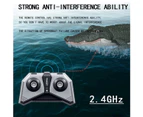 2.4G RC Crocodile Electric RC Boat Gag Funny Toy High-speed Waterproof Remote Control Watercraft Toy for Summer Water Fun