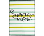 Harbor Summer Vibes Colourful Woven Waterproof Outdoor Rug - 4 Sizes - Multi-coloured