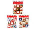 6 x DATS Gift Tags Xmas Self Tip On Foil Glitter 18pk