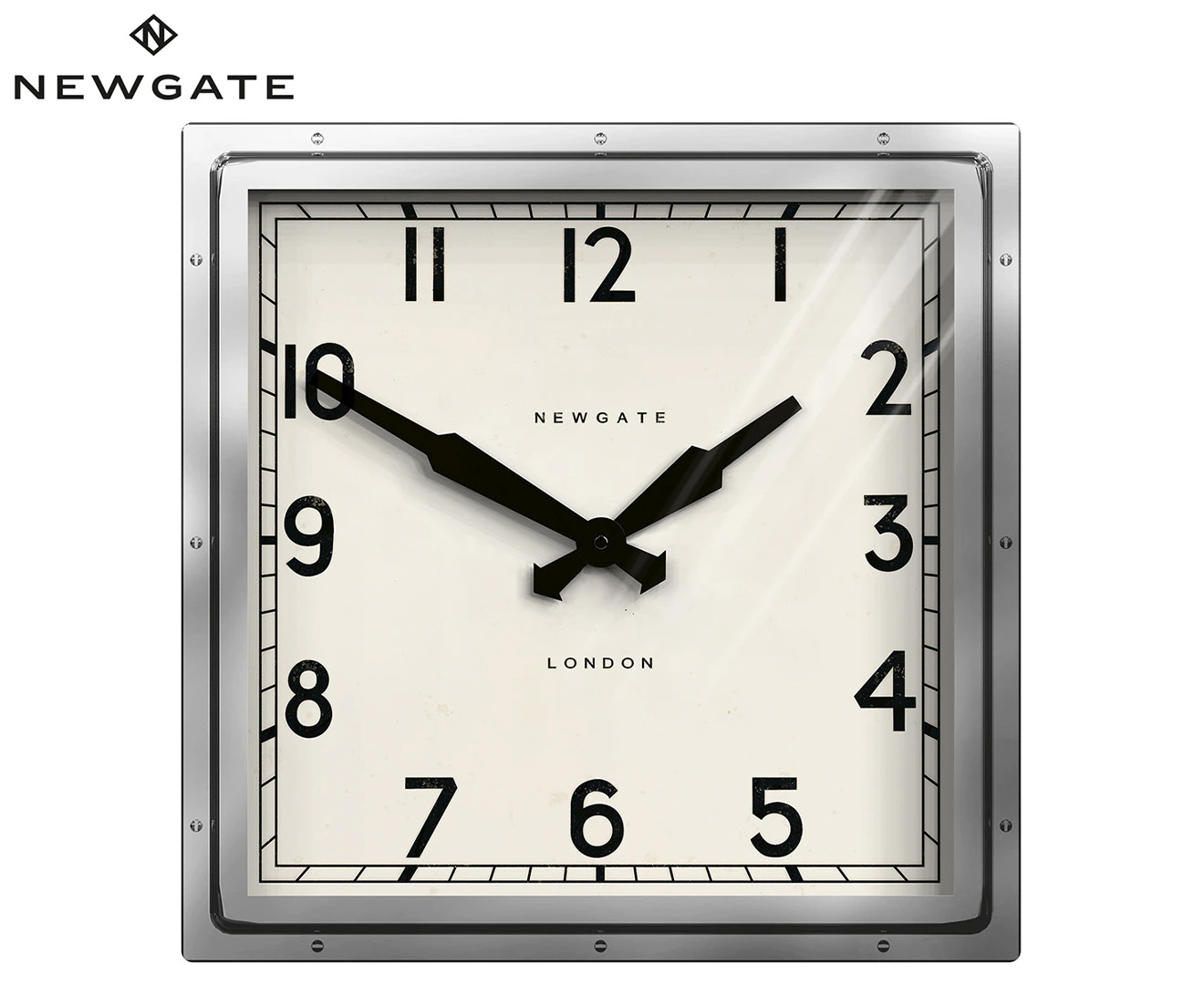 Newgate Quad Clock Chrome