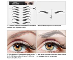 6 Sheets 4D Hair-like Waterproof Eyebrow Tattoo Stickers