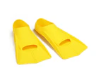 1 Pair Swimming Flippers Diving Snorkeling Surfing Swim Soft Silicone Foot Fins-Red