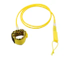 Surfing Ankle Rope 360 Degrees Rotation Skin-friendly Surfing Supplies Paddle Board Surfboard Leg Leash for Sea-Yellow