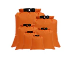 6Pcs Multifunctional Waterproof Bag Convenient Tear-resistant Environmentally Friendly Boating Dry Bag Drift Accessories -Dark Orange