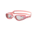 Swimming Goggles Adjustable Strap Waterproof Silicone Anti-Fog Swim Eyewear Men Women Underwater Swimming Glasses for Water Sports -Pink