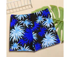 Beach Shorts Fashionable Anti Embarrassment Plus Size Men Digital Print Pattern Flat Corner Swimming Trunks for Holiday -S