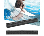 Fin Box Standard Length Easy to Install Portable Good Replacement Durable Hold The Fin Lightweight Black Longboard Fin Box for Surfing-Black