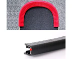 2Pcs Scratchproof Longboard Protect Anti Collision Strips Skateboard Bumpers-Red