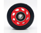 4/8Pcs Polyurethane Durable Bearing Roller Skates Skating Wheels for Dual-Line-Black