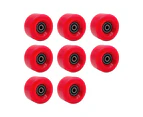 4/8Pcs 82A Scooter Roller Skate Skateboard Polyurethane Wheels with Bearing-Red