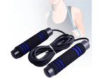 Rubber Handle Jump Skipping Rope Adjustable Bodybuilding Exercise Fitness Tool-Red