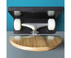Skateboard Holder Wall-Mounted Display Black High Stability Solid Hanging Longboard Rack for Home Use-Black