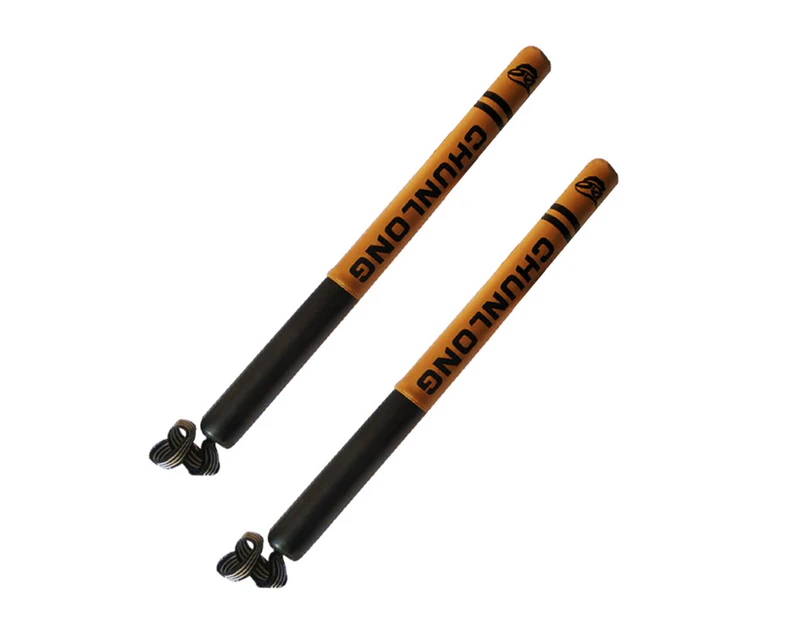 2Pcs Boxing Target Training Stick Wear-resistant Shock Absorption Lightweight Boxing Reflexes Target Training Pad for Fighting-Brown