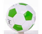 Size 4 5 Faux Leather Wearproof Football Soccer Training Ball for Children Adult-Black
