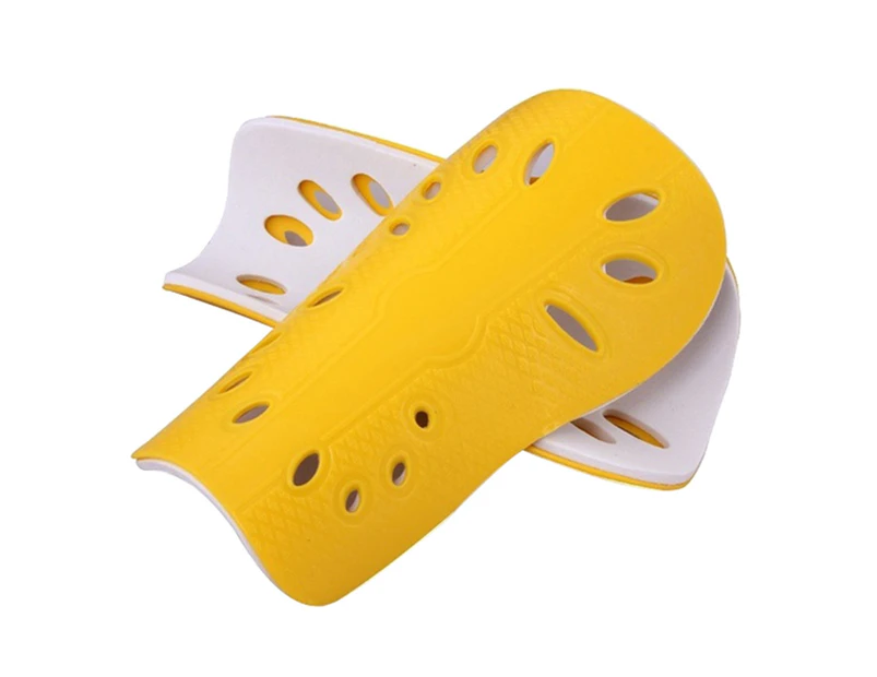 2Pcs Adult Outdoor Sports Football Leg Pad Shin Guard Shield Protective Cover-Yellow