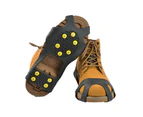 1 Pair Anti-Slip Winter Shoes Boot Grips Snow Gripper Ice Cleats Spikes Crampons-M