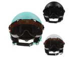 Men Women Winter Snow Sports Ski Cycling Integrally-Molded Snowboard Helmet-Matte White