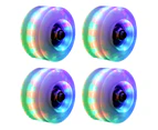 4Pcs Luminous Roller Skating Wheels Flashing Double Row Bearing Skates Accessory-3#