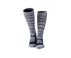 1 Pair Soft Ski Socks Breathable Quick Drying Moisture Absorption Snowboard Socks for Sports-Dark Blue