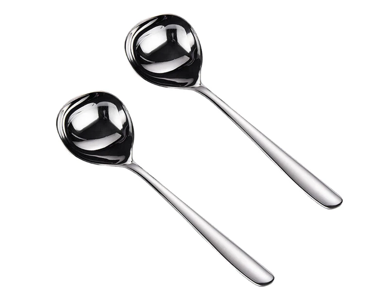 Small Ladle for Sauce Stainless Steel Serving Ladle Silver Gravy Ladle-Sakura spoon-Large