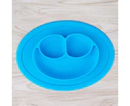 Children's Plate Silicone Toddler Plate Placemat Face Non Slip Infant Food Supplement Plate Children's Silicone Plate Feeding Dining Tray-Red