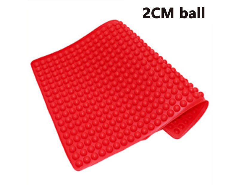 2cm round ball barbecue mat high temperature resistant oil drain mat