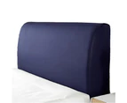 Elastic Bedhead Cover Headboard Bed Head Protection Cover - Navy