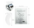 100 Pairs Under Eye Curve Eyelash Pads Gel Patch Lint Free Lash Extension with 1 Tweezer