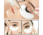 100 Pairs Under Eye Curve Eyelash Pads Gel Patch Lint Free Lash Extension with 1 Tweezer