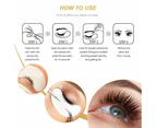 200 Pairs Under Eye Curve Eyelash Pads Gel Patch Lint Free Lash Extension with 1 Tweezer